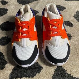 Nike Hurrache - White/blue/orange- toddler 9c